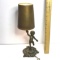 Small Vintage Little Boy Bronze Lamp