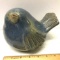 Adorable Chubby Pottery Blue Bird