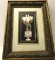 Pretty Iris Print in Ornately Carved Gilt Frame