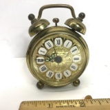 Awesome Brass West Germany Small Alarm Clock