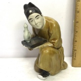 Bisque Oriental Man Figurine