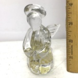 Gold Speckled Art Glass Angel Figurine/Paperweight