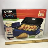 6 Pc Pyrex Portables Party Size - In Box