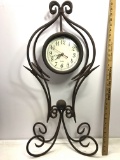 Metal Decorative Tall Table Clock
