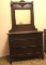 Antique 3 Drawer Chest w/Mirror