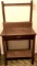 Antique Oak 1 Drawer Wash Stand with Towel Bar