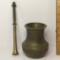 Vintage Heavy Brass Mortar & Pestle - Made in India