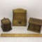 Vintage Wooden Coasters & Recipe Box