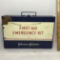 Vintage Johnson & Johnson First Aid Kit - FULL