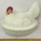 Awesome Milk Glass Hen on A Nest