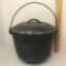 Vintage Cast Iron Footed & Lidded Pot