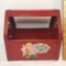 Vintage Red Metal Amsco Shu-Shine Bank Toy - Shoe Shine Box