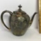 Vintage Quadruple Plate Teapot w/Etched Floral Design by James W. Tufts, Boston