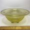 Vintage Amber Glass Footed Bowl