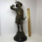 Impressive Vintage Super Heavy Bronzed Spelter Musketeer Sculpture