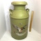 Vintage Metal Painted Milk Can