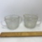 Vintage Glass Creamer & Sugar w/Gilt Edges