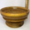 Impressive Wooden Treenware Pedestal Bowl