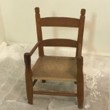 Vintage Child's Chair w/Woven Seat