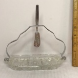 3 Pc. Crystal Butter Server - Made in England