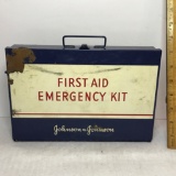 Vintage Johnson & Johnson First Aid Kit - FULL