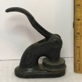 Antique Cast Iron Notary Seal