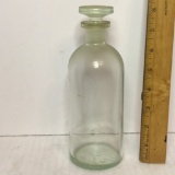 Vintage Green Tinted Neutraglas Bottle w/Stopper