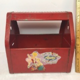 Vintage Red Metal Amsco Shu-Shine Bank Toy - Shoe Shine Box