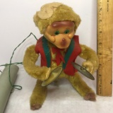 Vintage Yano Man Toys Clanging Symbols Monkey Toy - Made in Japan