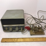 Vintage Hallicrafters Co. T.O. Keyer Model HA-1 & Vibroplex Vibrokeyer for Ham Radio