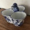 Formalities Blue & White Porcelain Triple Divided Dish
