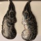 Gorgeous Niello Siam Sterling Silver Mermaid Goddess Earrings with Screw Back