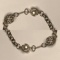 Silver Tone Faux Pearl Bracelet
