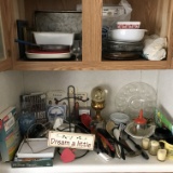 Cabinet Lot of Misc Items (Please bring boxes)