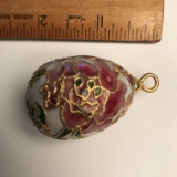 Large Cloisonné Egg Pendant