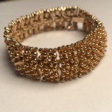 Vintage Thick Gold Tone Sarah Coventry Bracelet