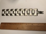 Vintage Signed Sarah Coventry Silver Tone Etched Bracelet