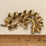 Gold Tone Vintage Tree Branch Brooch Signed “Napier”