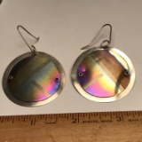 Large Sterling Silver Pierced Earrings