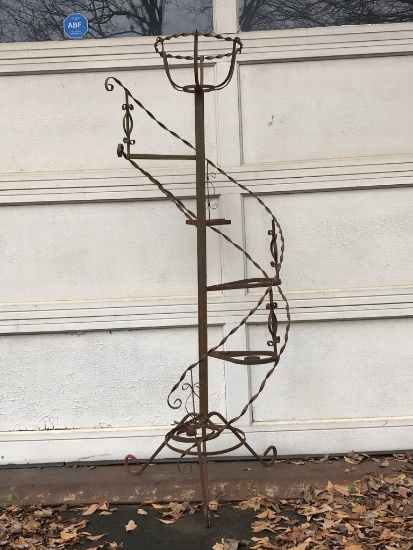 Vintage Winding Staircase Plant Holder