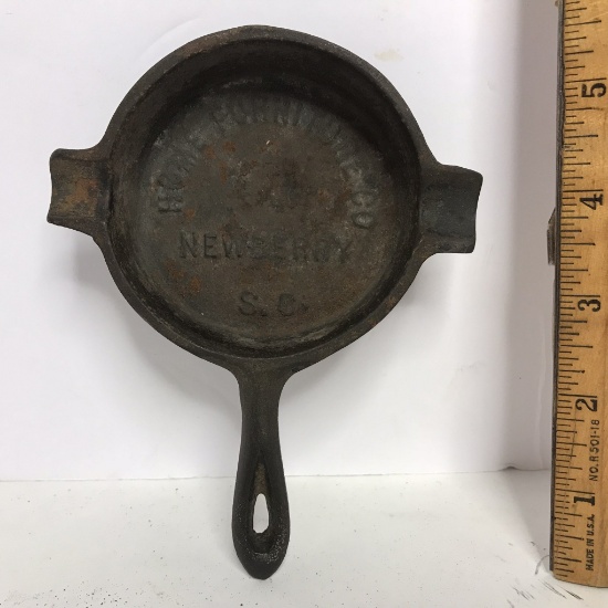Vintage Cast Iron Home Furniture Co Advertisement Frying Pan Ashtray