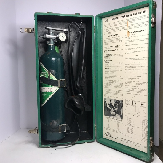 Vintage Emergency Oxygen Unit by Ohio Chemical & Surgical Equipment Co.
