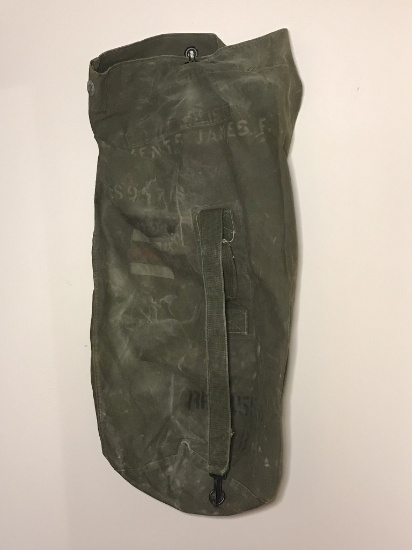 WWII Army Tall Duffle Bag