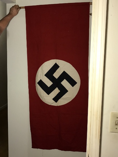 WWII Nazi Swastika German Window Flag - Spoils of War
