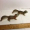 Pair of Porcelain Squirrel Figurines - Made in Japan