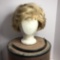 Vintage Short Haired Blonde Wig w/Box & Styrofoam Head