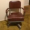 Vintage Metal Rolling Office Chair