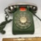 Vintage Green Rotary Dial Telephone