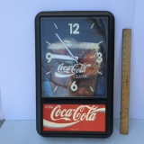 Vintage Coca-Cola Advertisement Battery Operated Clock - Model CBC