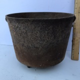 Vintage Cast Iron Small Footed Cauldron